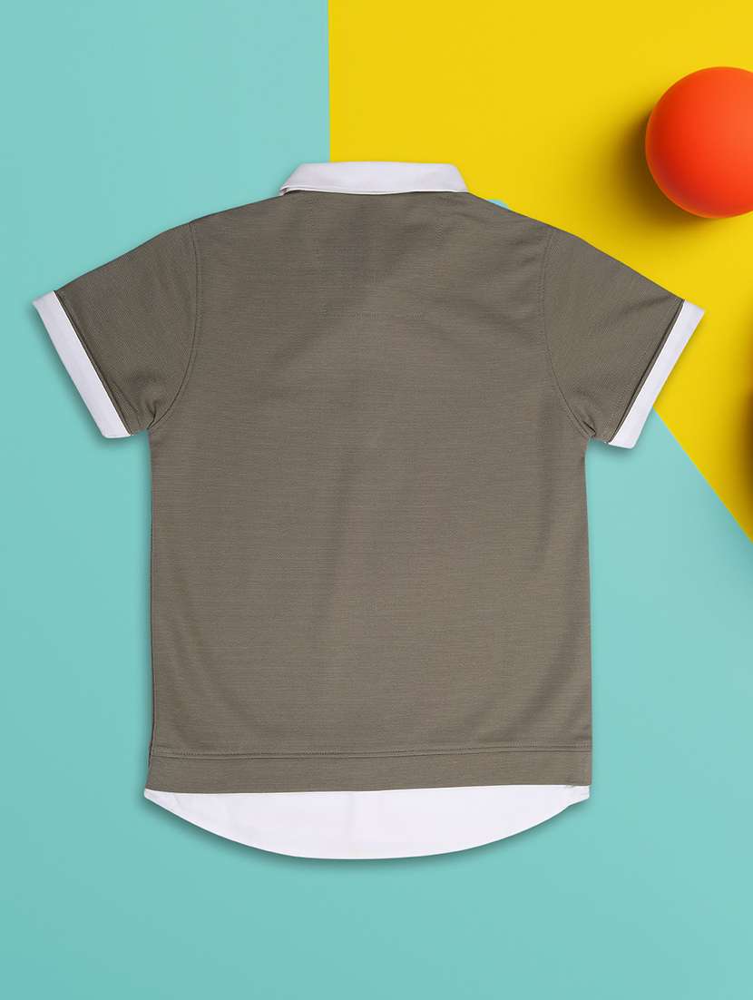 boys solid short sleeve regular fit polo t-shirt - 21943521 -  Standard Image - 1