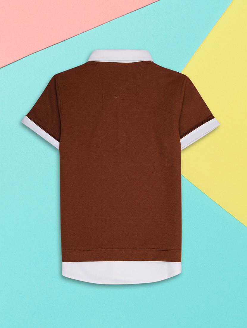 boys solid short sleeve regular fit polo t-shirt - 21943522 - Standard Image - 1