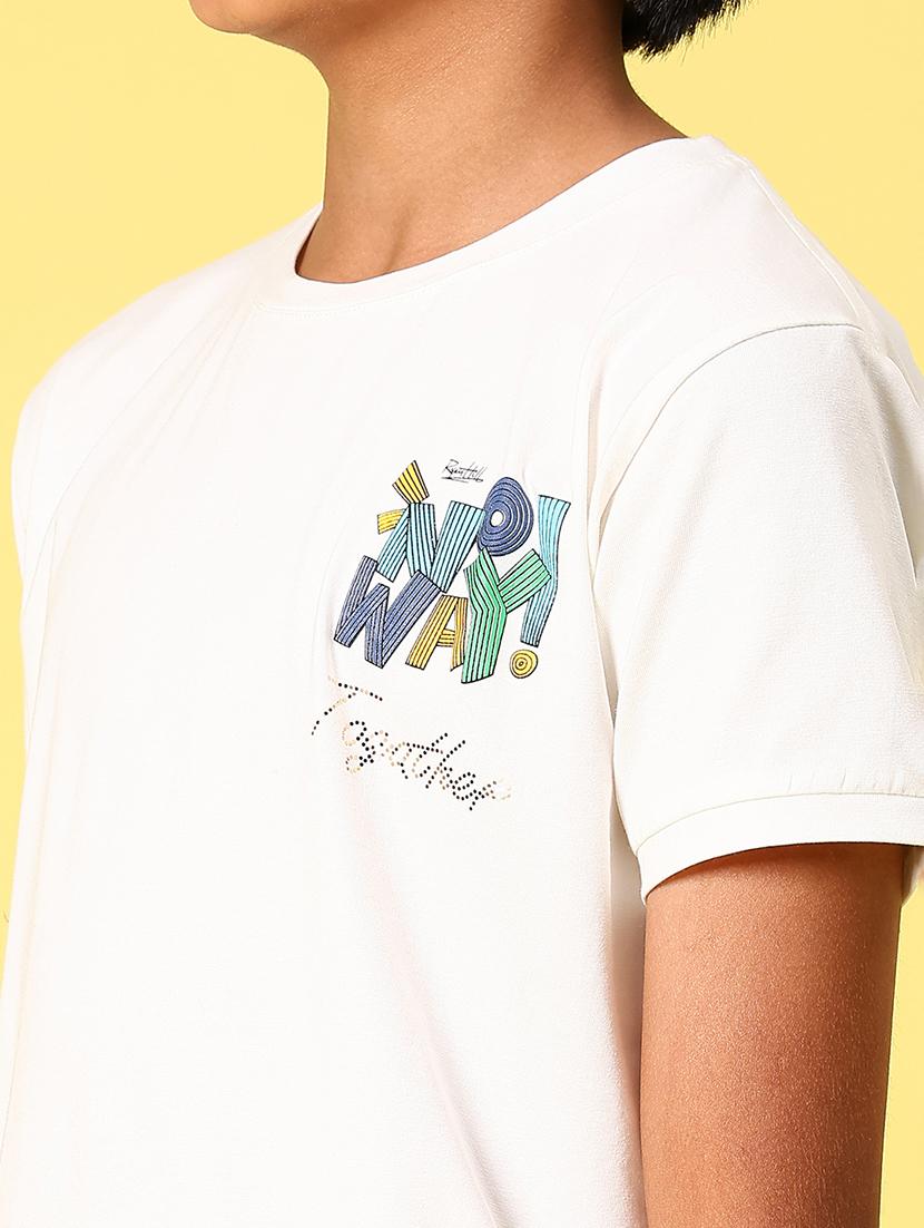 boys front & back printed round neck t-shirt - 21943530 - Standard Image - 4