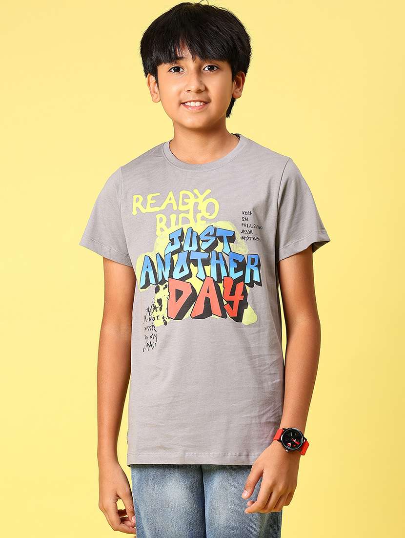 boys printed short sleeve regular fit t-shirt - 21943543 -  Standard Image - 1