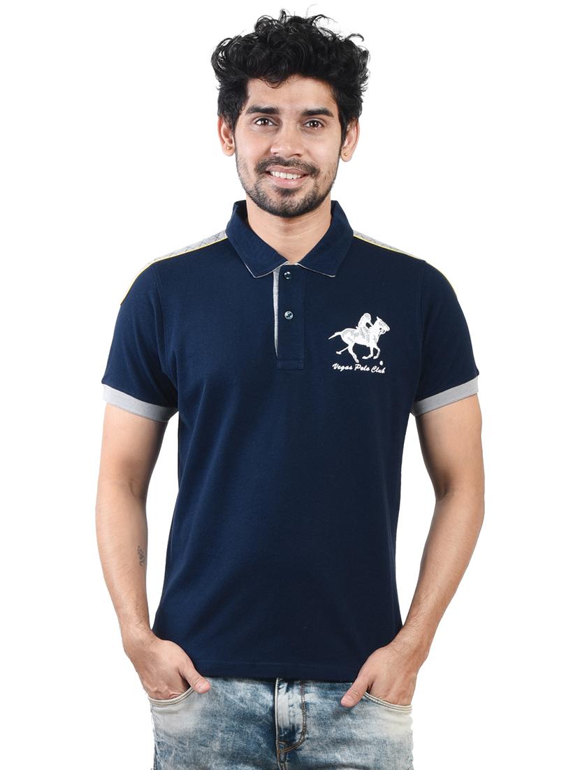 men solid short sleeve regular fit polo t-shirt - 21943561 - Standard Image - 1