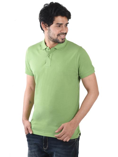 men solid short sleeve regular fit polo t-shirt - 21943570 - Standard Image - 0