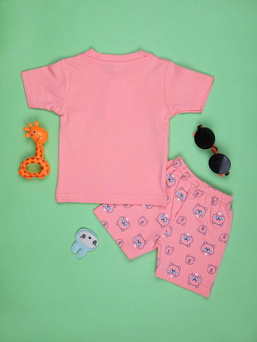 boys printed t-shirt & shorts twin set - 21943692 -  Standard Image - 1
