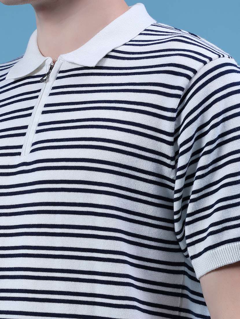 men striped short sleeve regular fit polo t-shirt - 21943730 -  Standard Image - 4