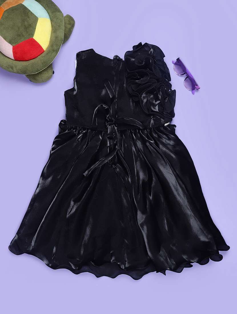 girls sequined sleeveless flared frock - 21943879 -  Standard Image - 1