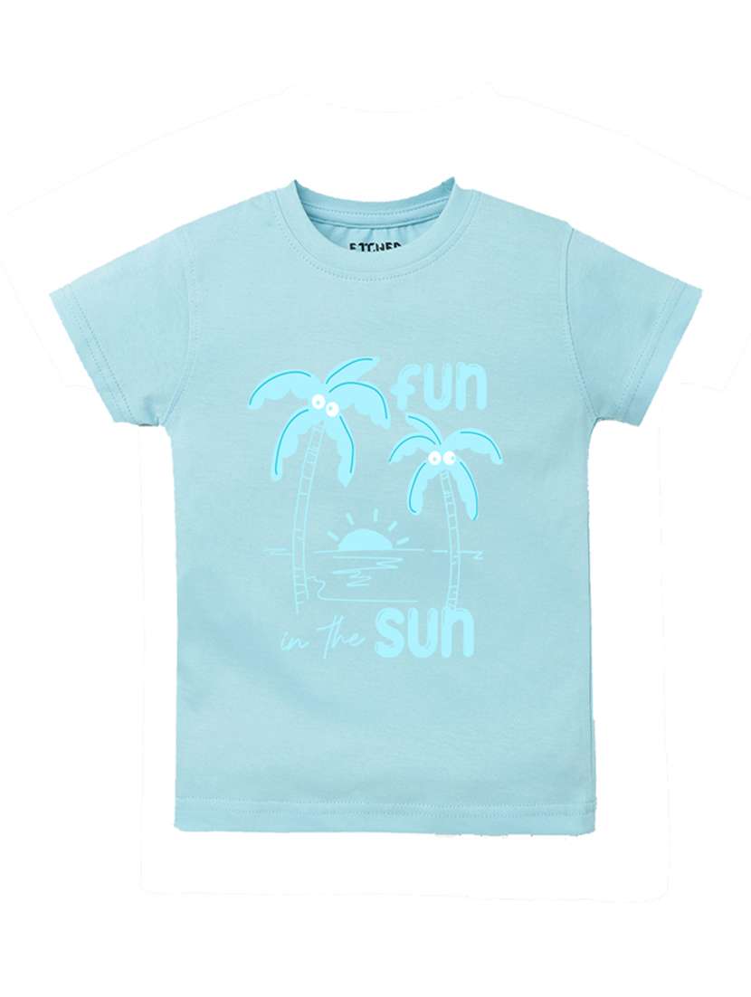 boys printed t-shirt & shorts casual wear set - 21944160 -  Standard Image - 1