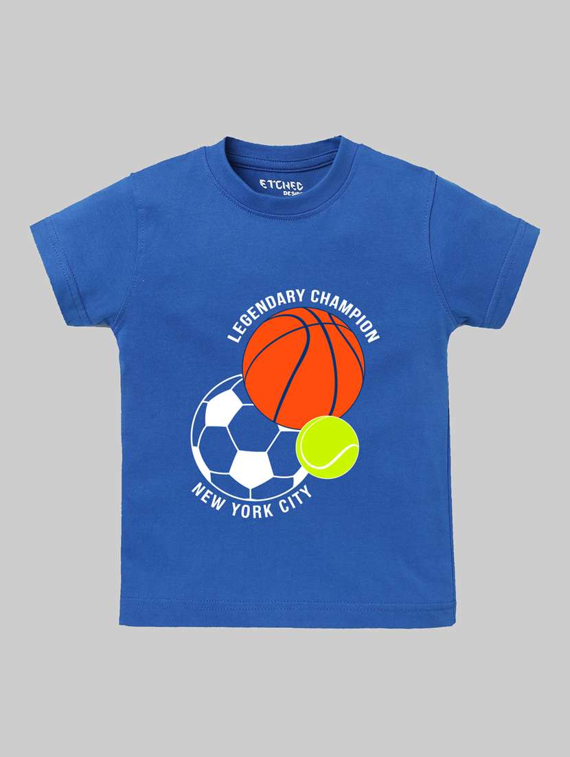 boys printed t-shirt & shorts casual wear set - 21944169 -  Standard Image - 1