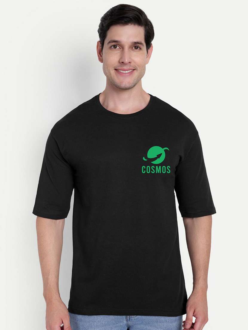 men black short sleeve oversized t-shirt - 21944430 -  Standard Image - 1