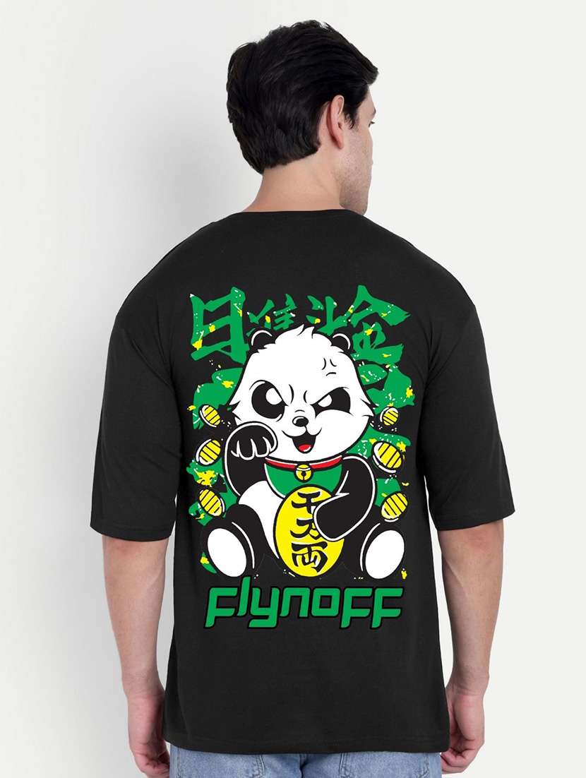 men black short sleeve oversized t-shirt