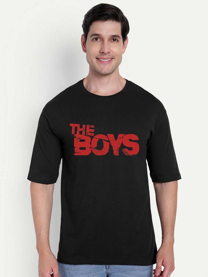 men black short sleeve oversized t-shirt