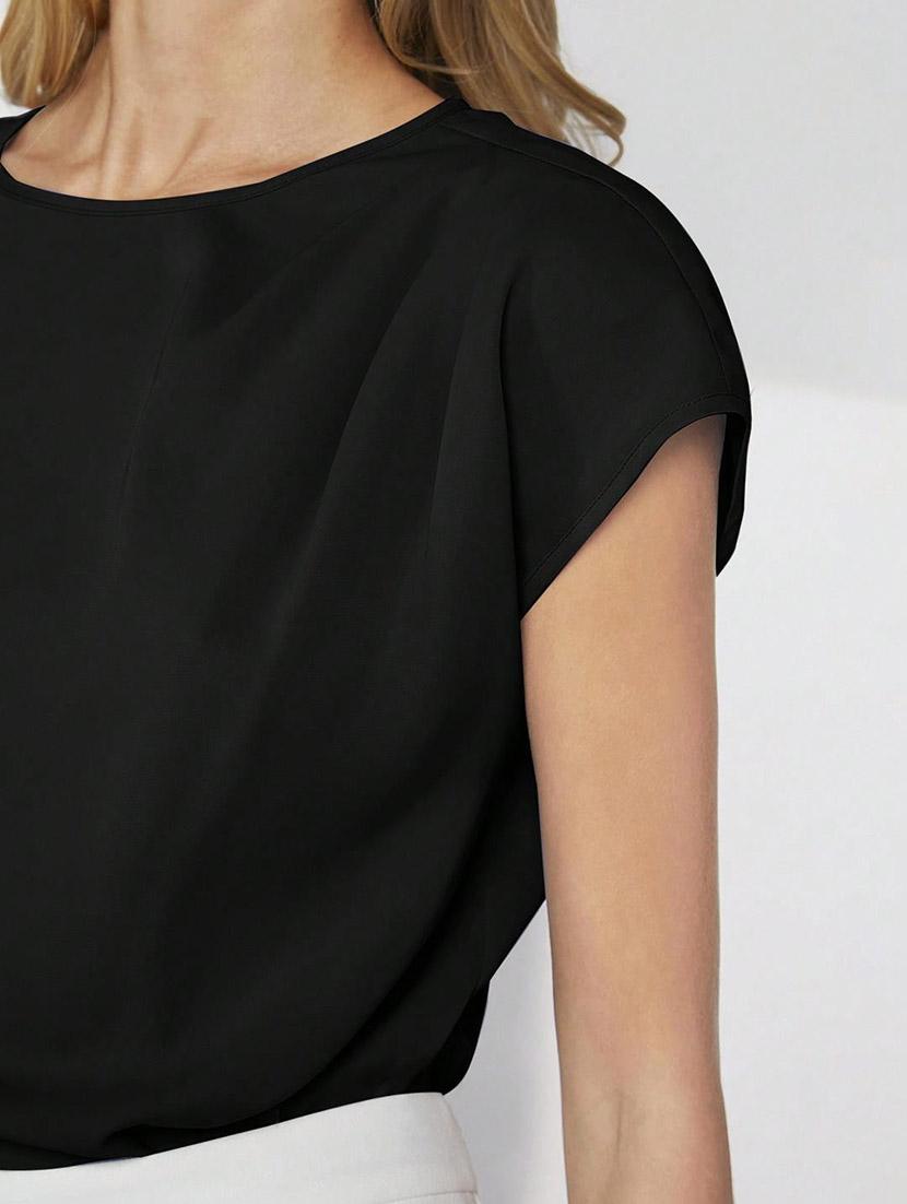 women solid short sleeve regular top - 21944524 - Standard Image - 4