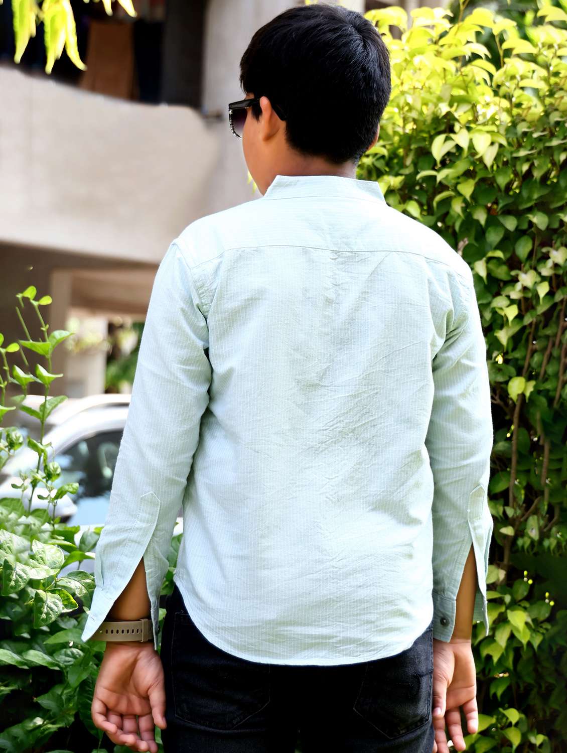 boys striped long sleeve casual shirt - 21944730 -  Standard Image - 4