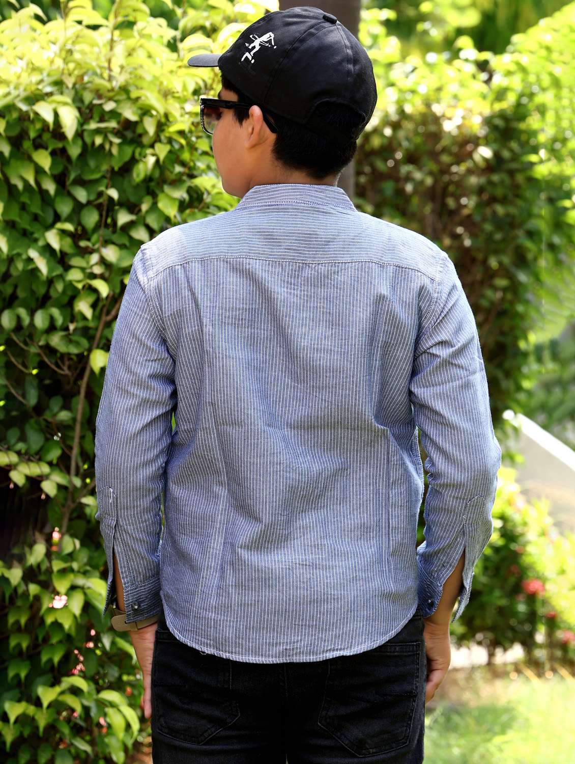 boys striped long sleeve casual shirt - 21944731 -  Standard Image - 4