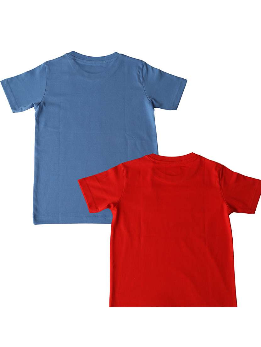 boys pack of 2 printed round neck t-shirt  - 21944777 -  Standard Image - 1