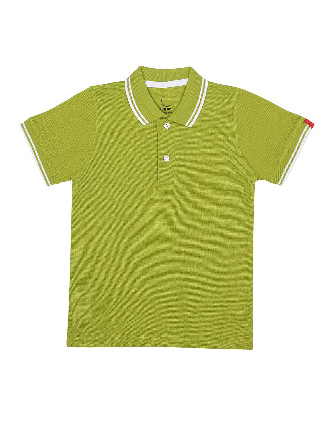 boys solid short sleeve polo t-shirt