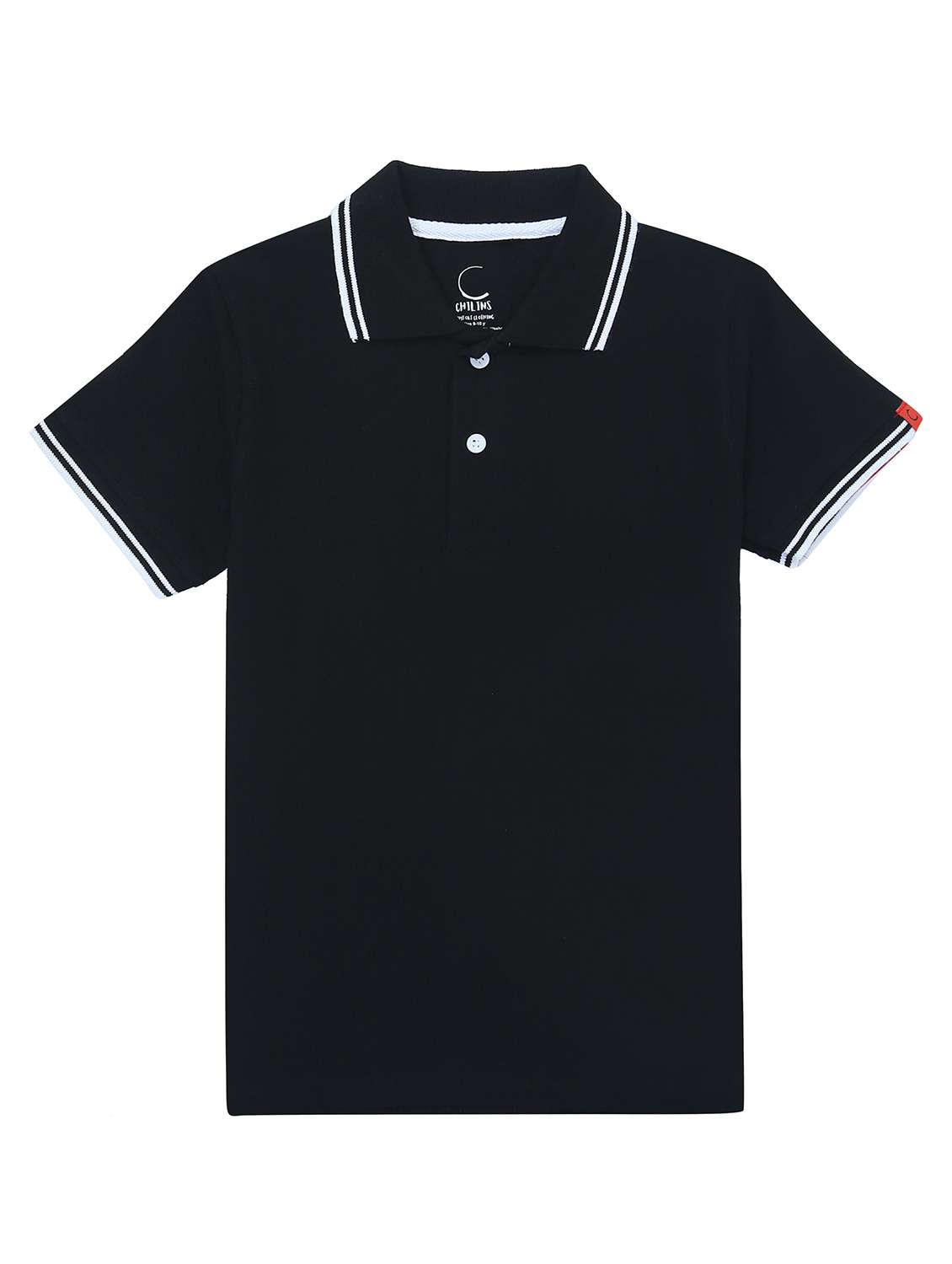 boys solid short sleeve polo t-shirt