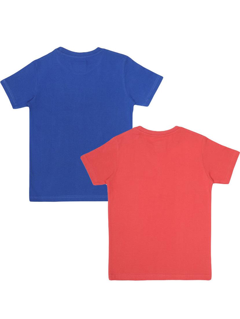boys pack of 2 printed round neck t-shirt - 21944792 - Standard Image - 1