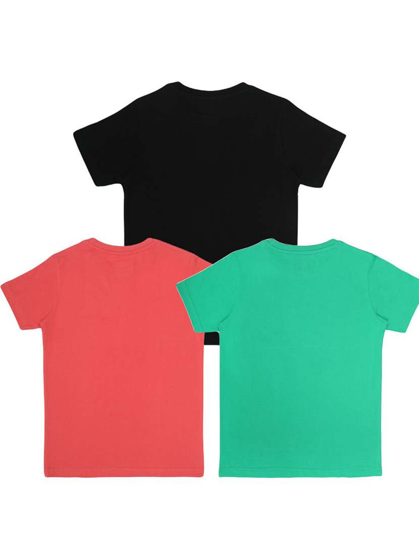 boys pack of 3 printed round neck t-shirt  - 21944796 -  Standard Image - 1