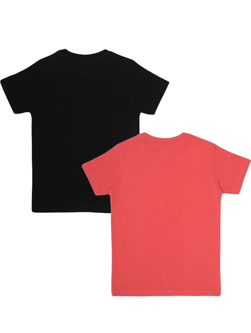 boys pack of 2 printed round neck t-shirt - 21944797 - Standard Image - 1