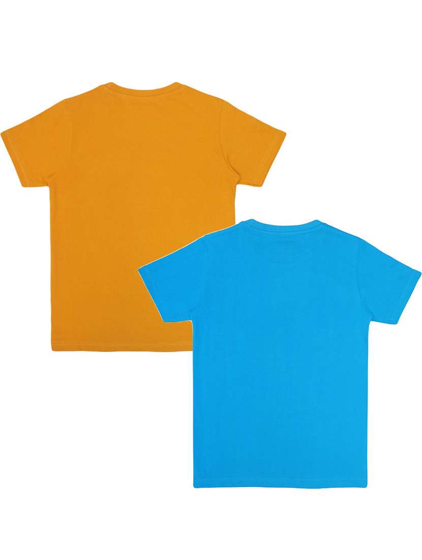 boys pack of 2 printed round neck t-shirt  - 21944800 -  Standard Image - 1
