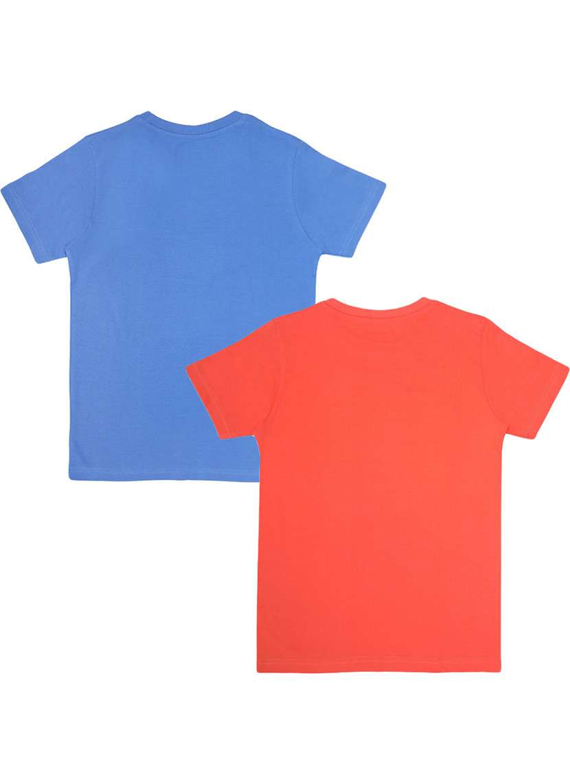 boys pack of 2 printed round neck t-shirt  - 21944803 -  Standard Image - 1