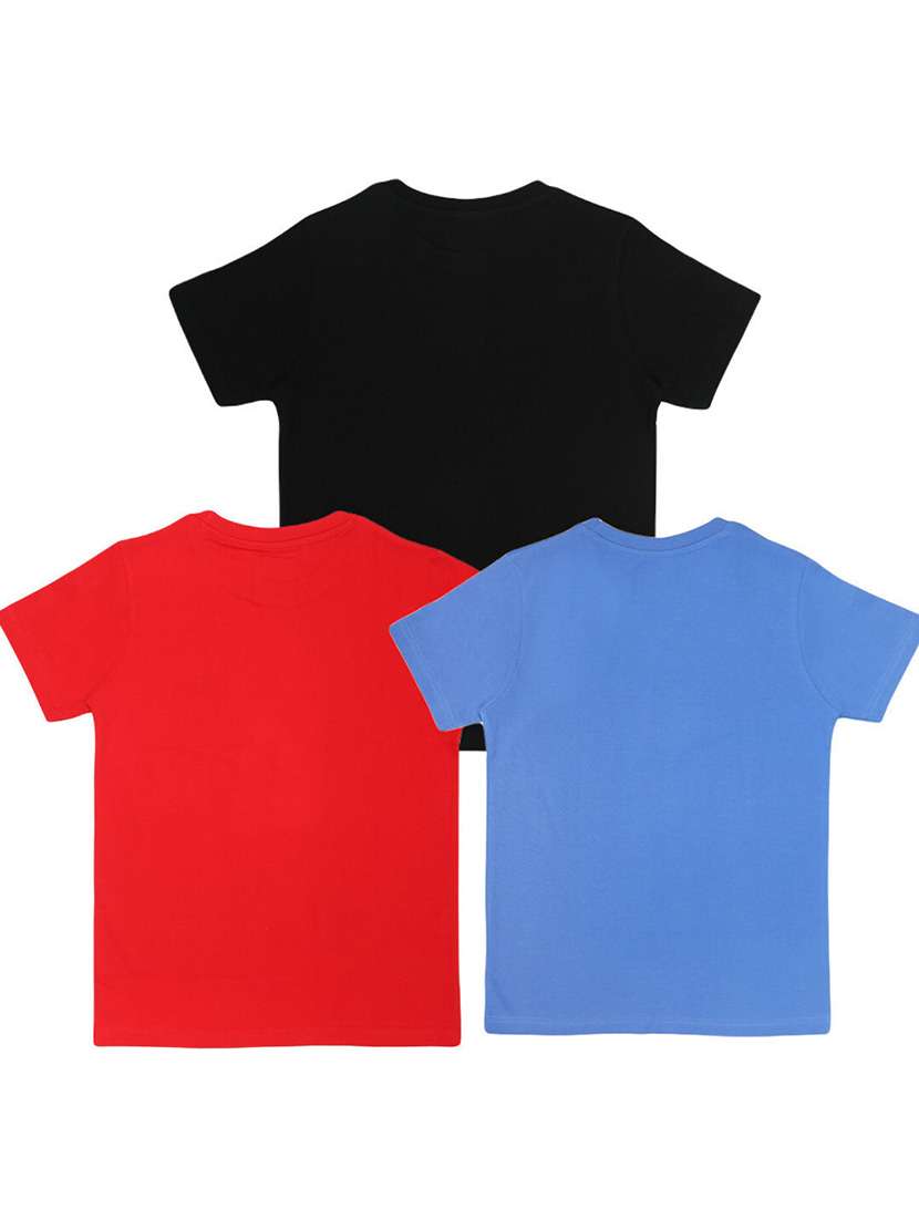 boys pack of 3 printed round neck t-shirt  - 21944807 -  Standard Image - 1