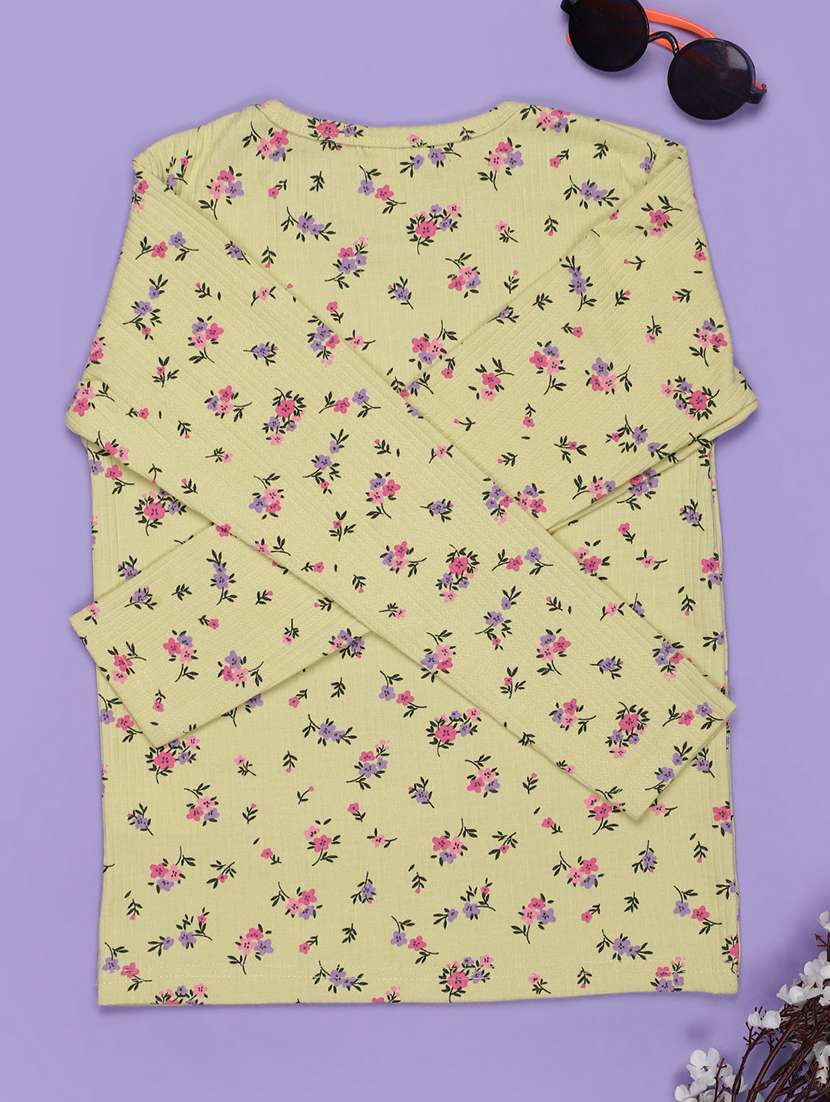 girls printed long sleeve regular fit tee - 21944897 -  Standard Image - 1
