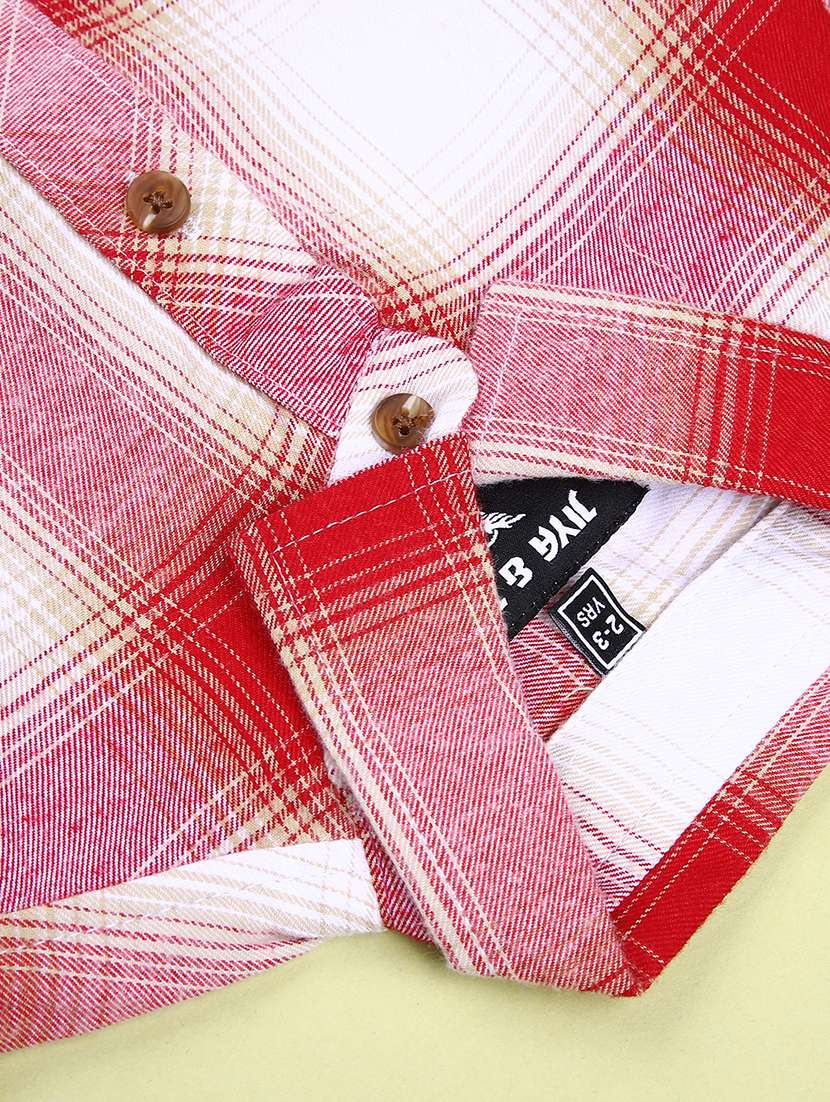 Boys Checkered Long Sleeve Casual Shirt - 21944952 -  Standard Image - 4