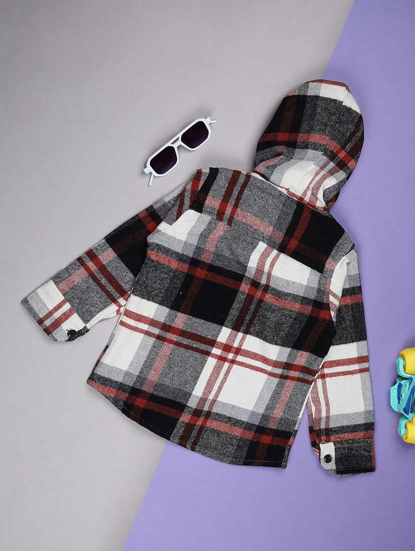 boys checkered long sleeve casual shirt - 21944954 -  Standard Image - 1