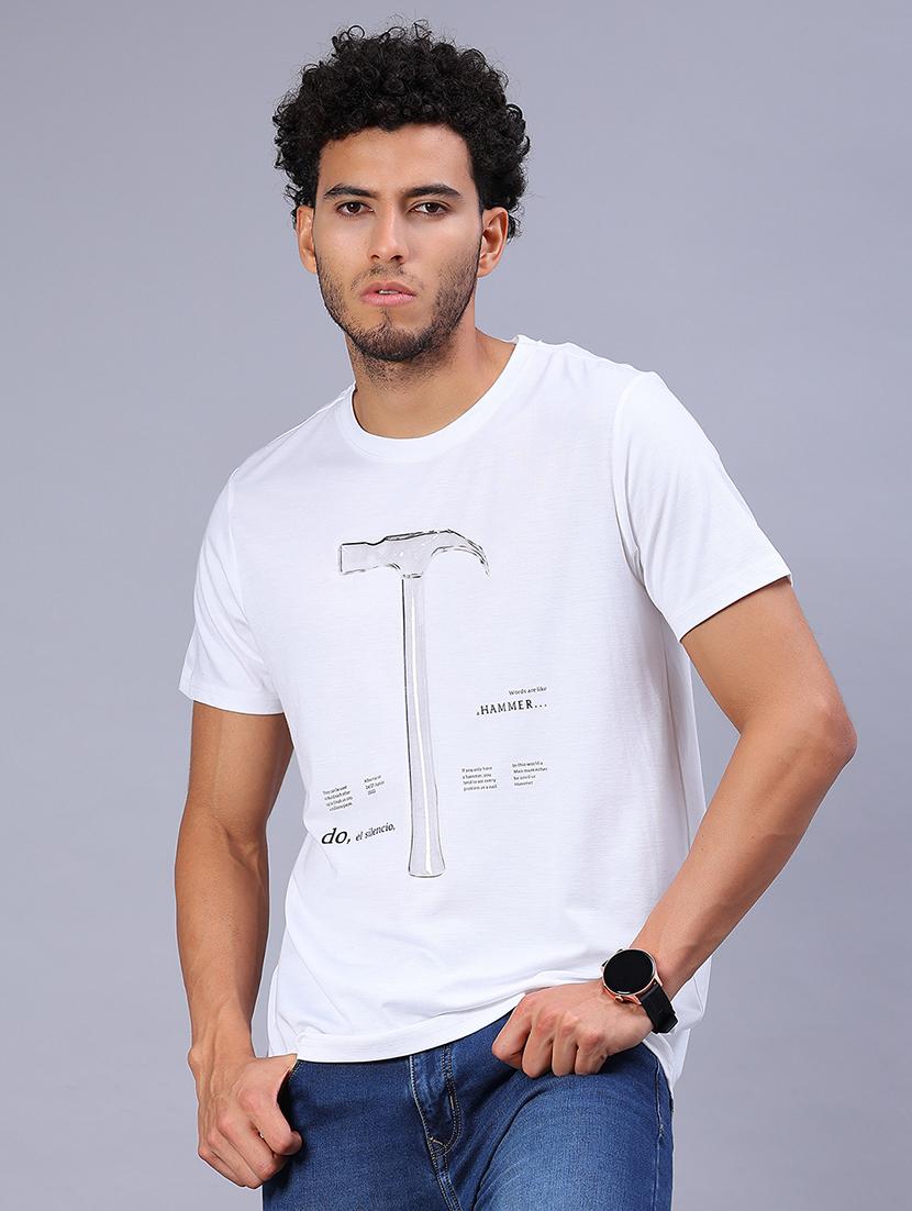 men printed short sleeve regular fit t-shirt - 21944962 - Standard Image - 1