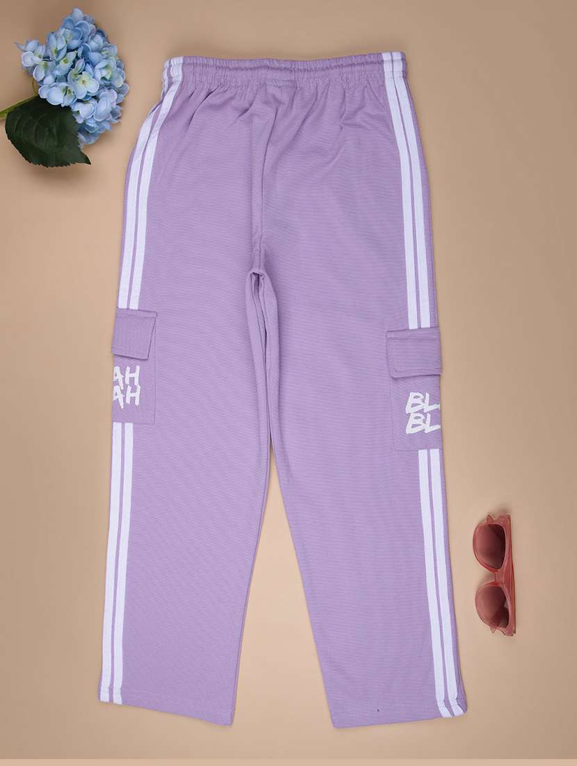 girls solid mid rise cargo - 21946203 -  Standard Image - 1