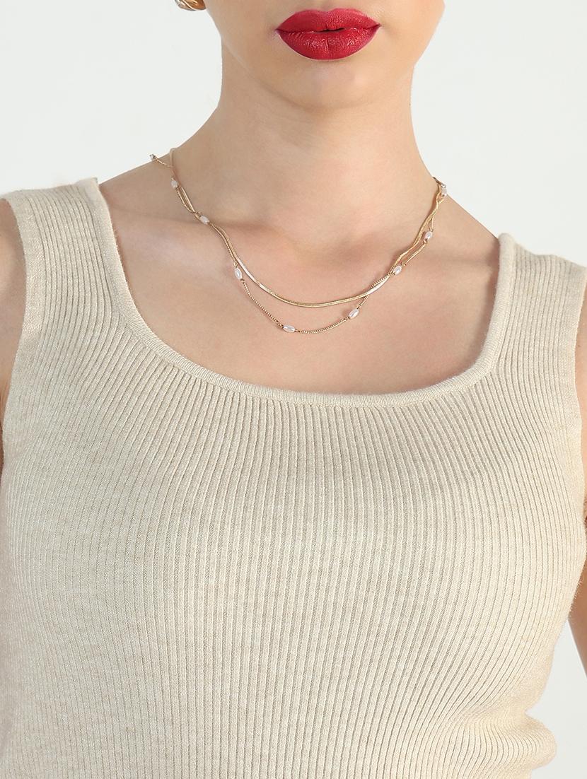 women beige solid sleeveless tank top - 21946360 - Standard Image - 4