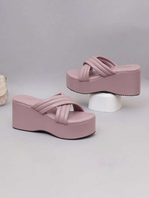 women solid slip on wedge - 21946409 -  Standard Image - 0