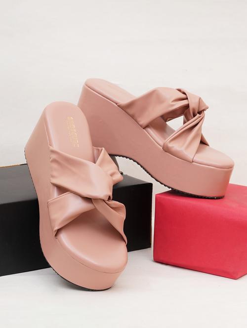 women solid slip on wedge - 21946414 - Standard Image - 0