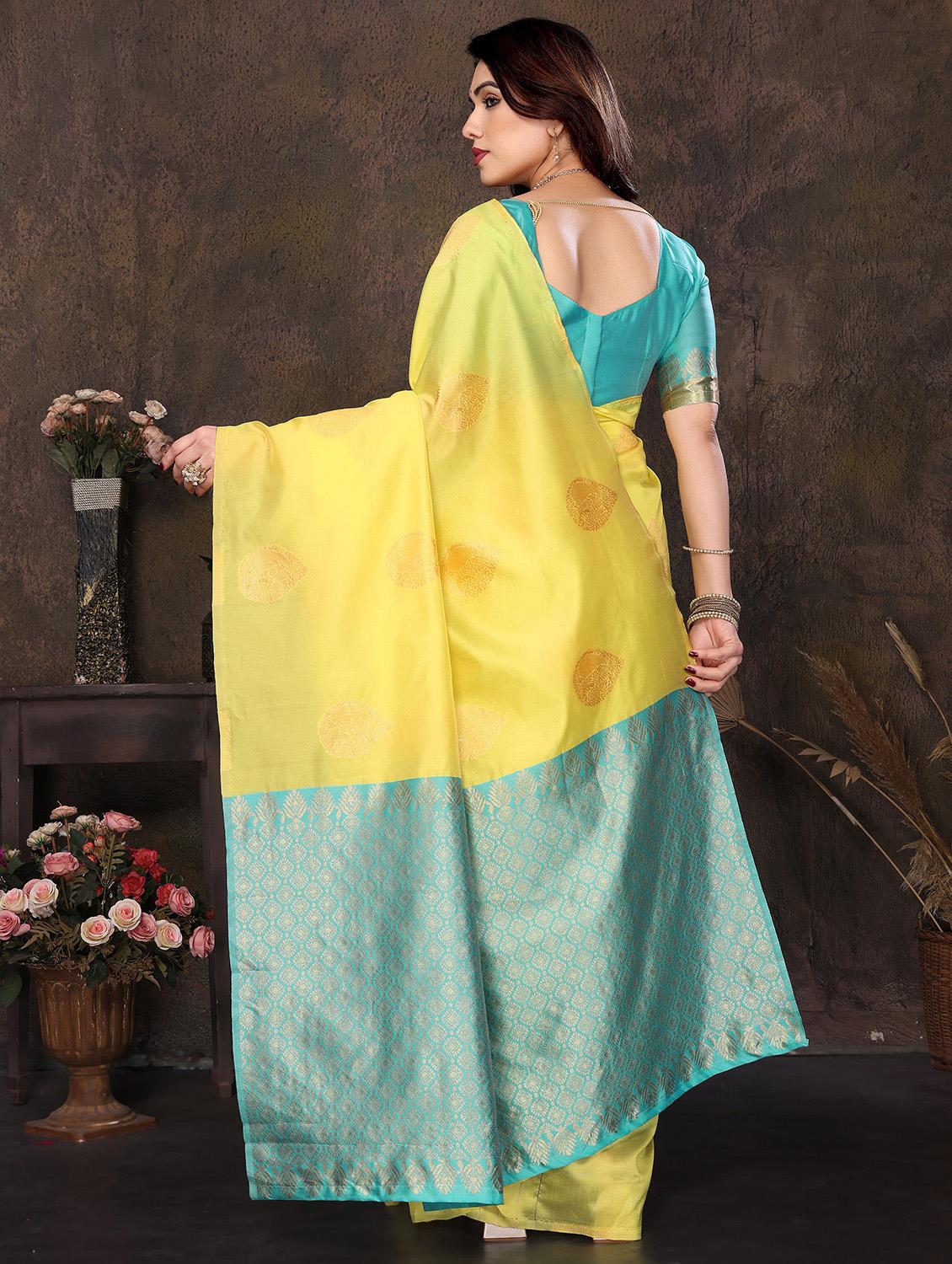 women self design banarasi saree with blouse - 21946728 - Standard Image - 4