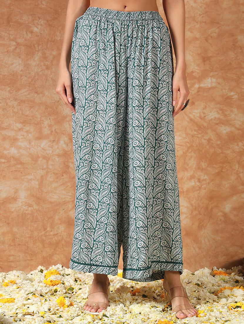 women printed sleeveless kurta palazzo with dupatta set - 21946743 - Standard Image - 4