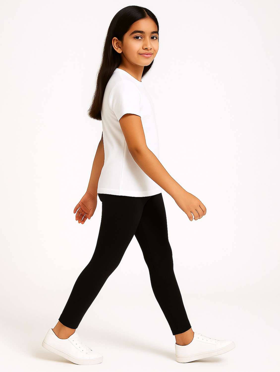 girls pack of 2 solid legging - 21946751 -  Standard Image - 4