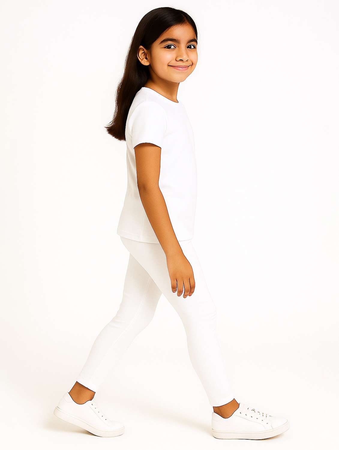 girls pack of 2 solid legging - 21946755 -  Standard Image - 4