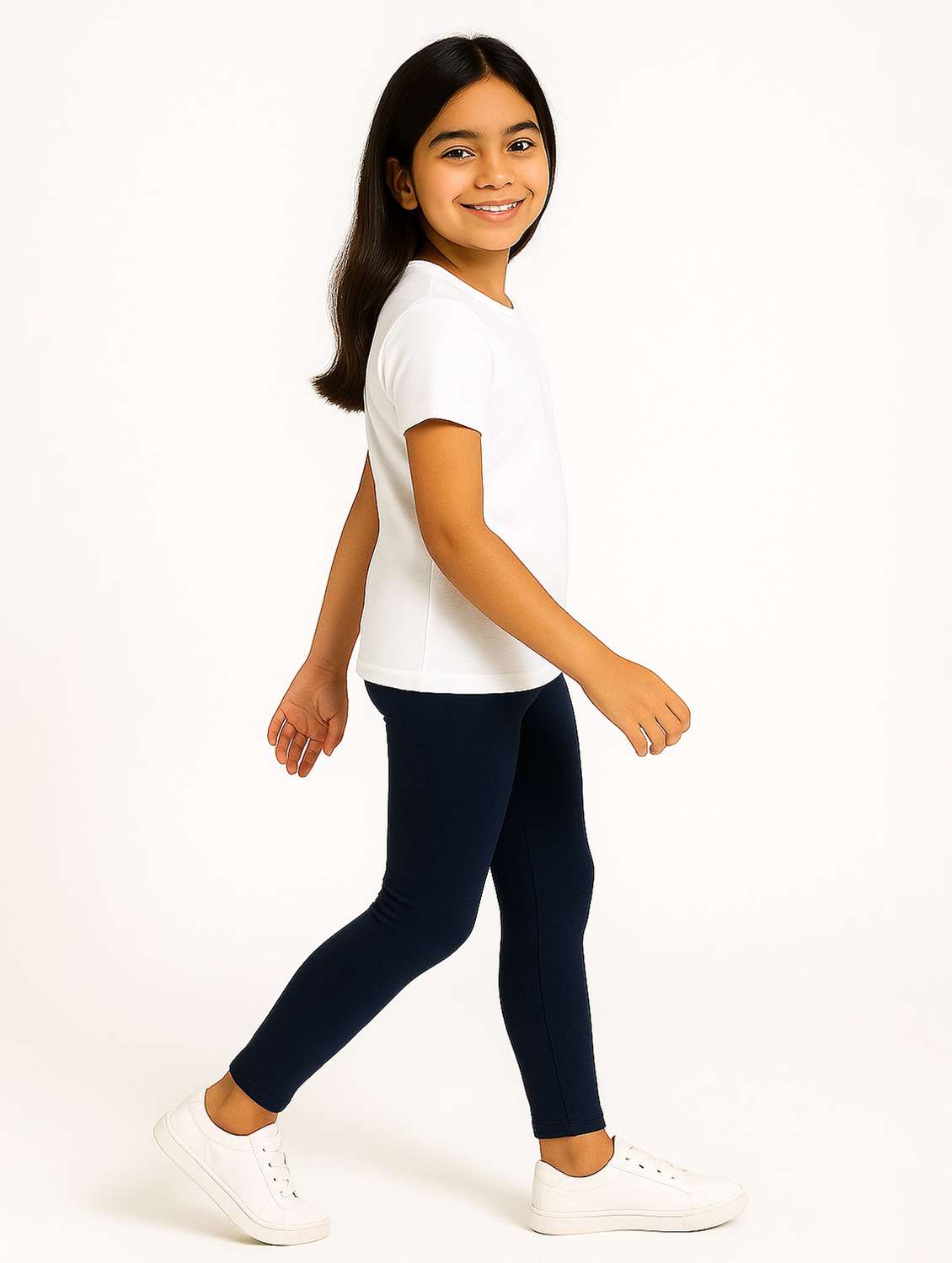 girls pack of 2 solid legging - 21946755 -  Standard Image - 6