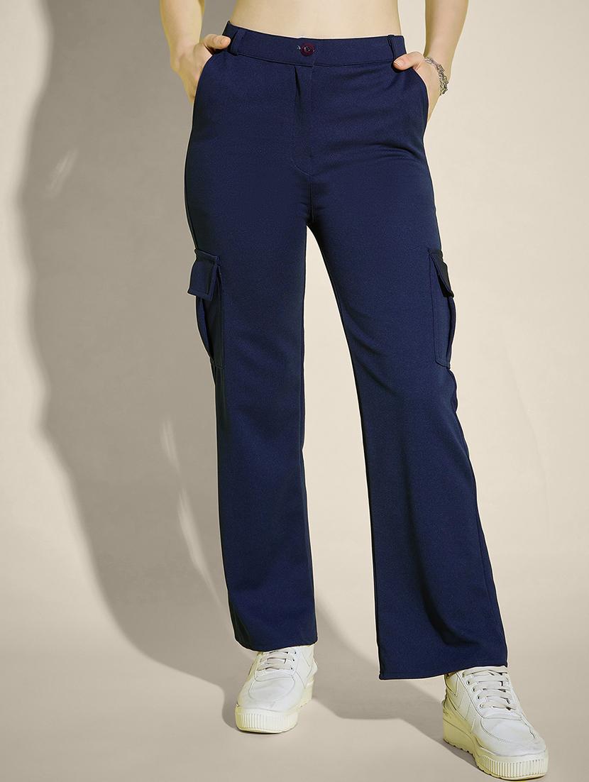 women pack of 2 solid mid rise cargo - 21946765 -  Standard Image - 1
