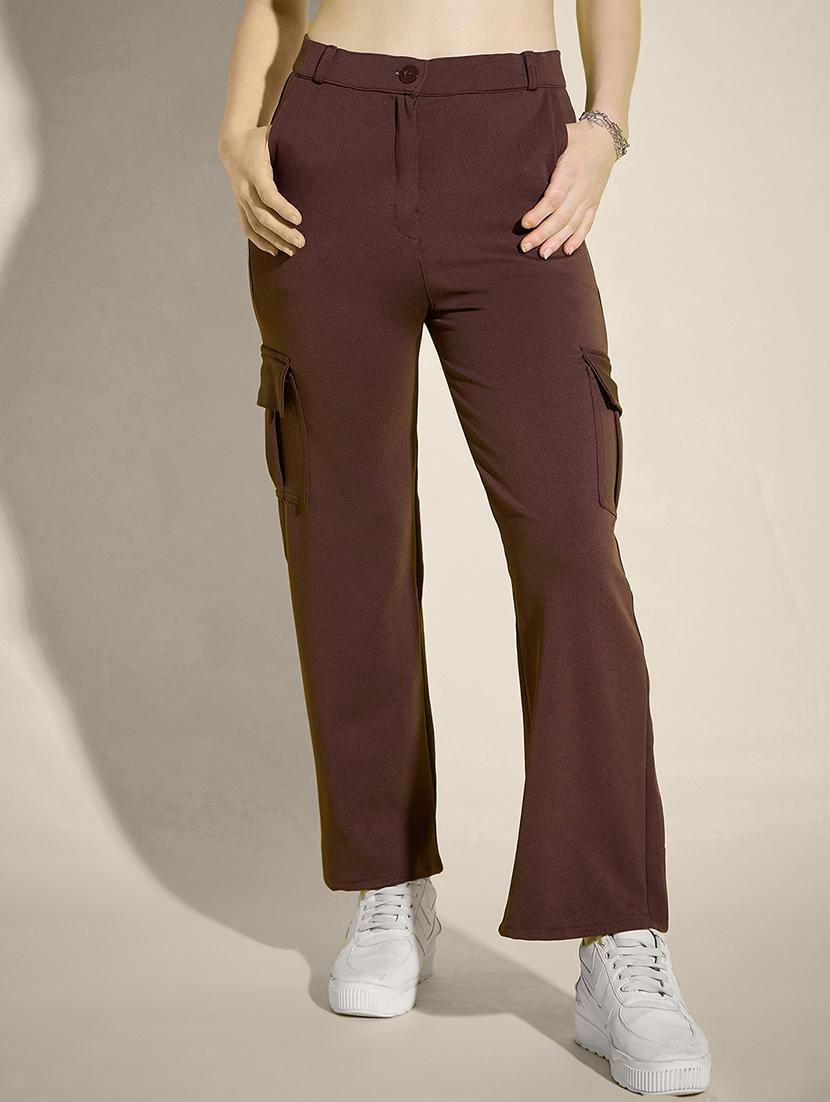 women pack of 2 solid mid rise cargo - 21946769 -  Standard Image - 1