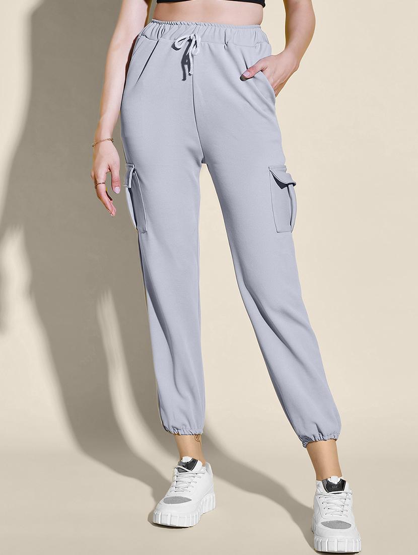 women pack of 2 solid mid rise cargo - 21946783 - Standard Image - 4