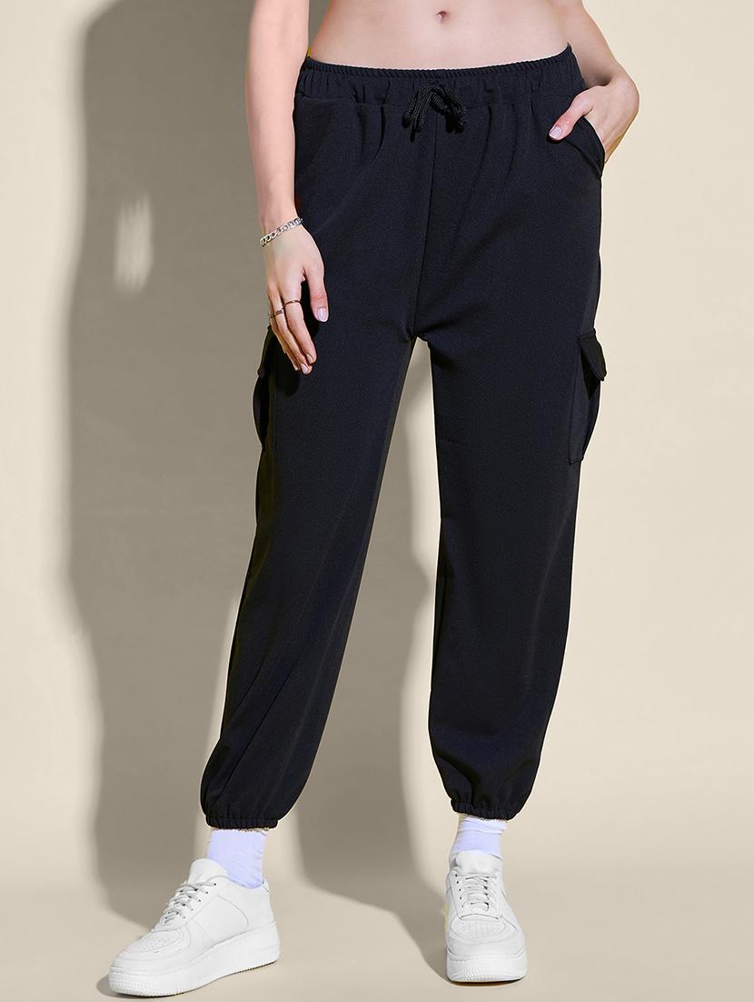 women pack of 2 solid mid rise cargo - 21946785 - Standard Image - 1