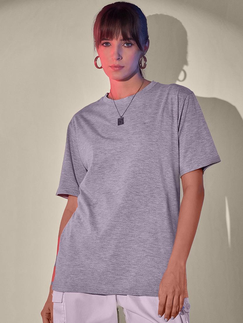 women packof 2 solid short sleeve oversized t-shirt - 21946841 - Standard Image - 4