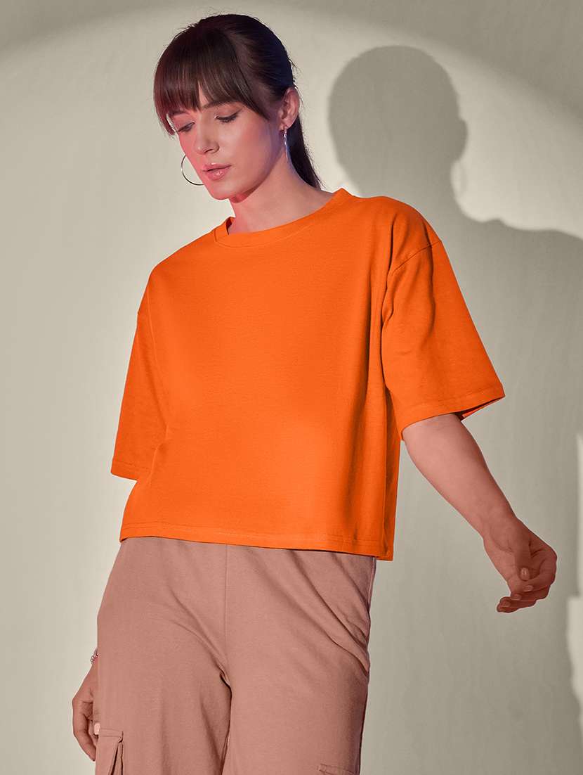women pack of 2 solid short sleeve oversized t-shirt - 21946844 - Standard Image - 1