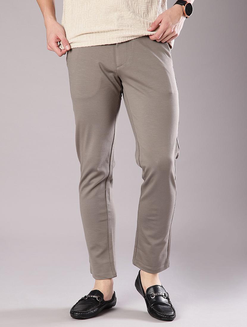 men solid mid rise regular fit chinos - 21947157 - Zoom Image - 0