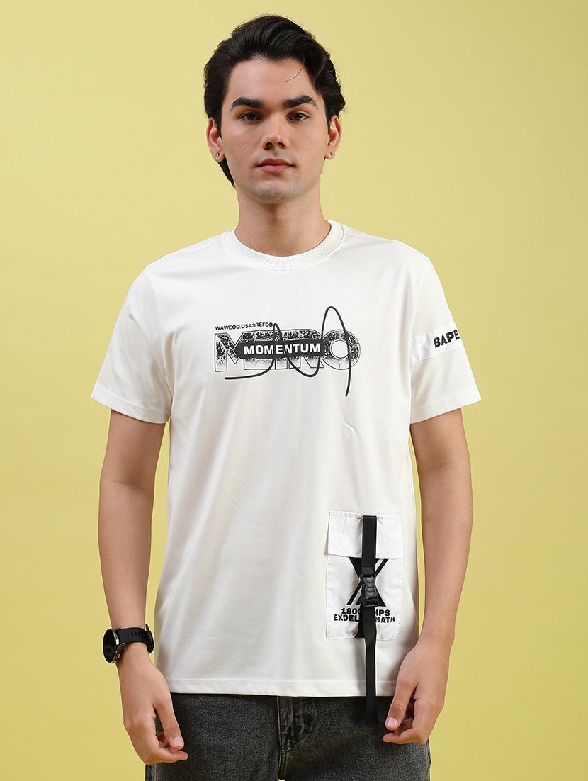 men placement print short sleeve regular fit t-shirt - 21947161 - Standard Image - 1