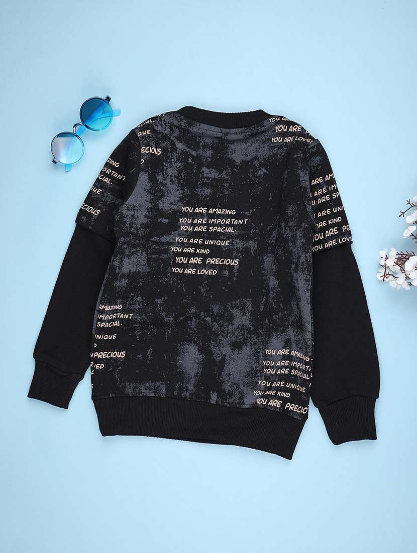 boys printed long sleeve sweatshirt - 21947197 -  Standard Image - 1