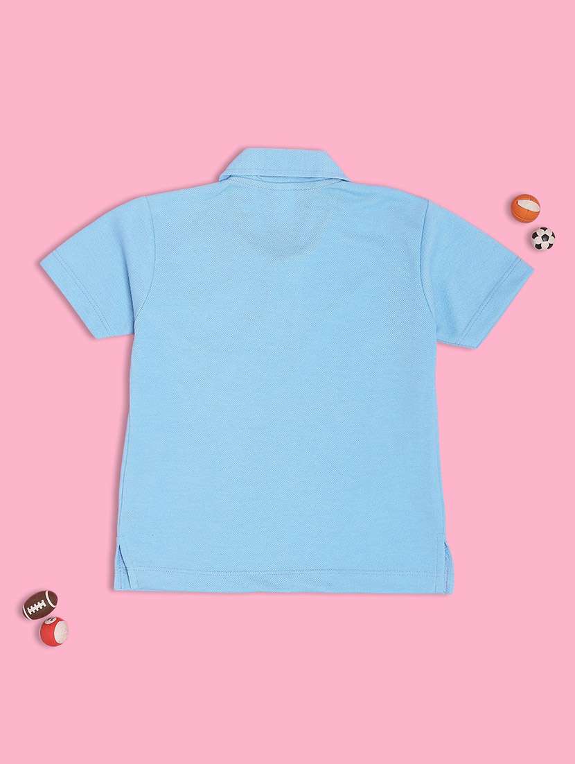 boys solid short sleeve polo t-shirt - 21947349 -  Standard Image - 1