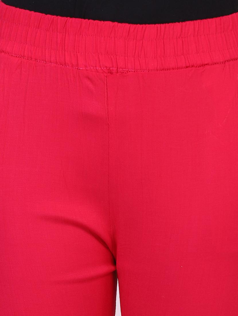 women solid mid rise ankle length tapered pant - 21947494 - Standard Image - 4